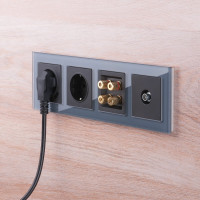 Акустическая розетка WERKEL W1185008/ черный матовый a051253