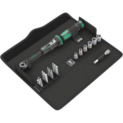 Набор торцевых головок с динамометрическим ключом WERA Click-Torque A 6 Set 1 20 предметов, WE-130110