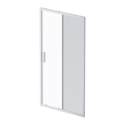 Душевая дверь AM.P Gem Solo 110x195, стекло тонированное, профиль матовый хром W90G-110-1-195MG