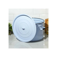 Эмалированный бак СТАЛЬЭМАЛЬ 24 л, серо-голубой, без рисунка 2с29 ХТ1705