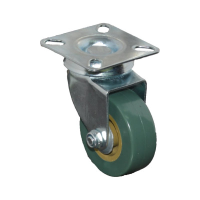 Колесо поворотное зеленая резина 125 мм MFK-TORG 3053125-LT