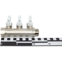 Коллектор Rvc 3/4 гш-1/2 ш, с кранами 3 выхода (под ЕК 16x1/2 ) 01410