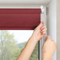 Рулонная штора PRAKTO SHANTUNG 45x165 см, бордо 9403218667