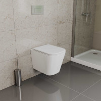 Комплект Унитаз подвесной безободковый DQ Quadro DT1516016, 530360365мм, сиденье микролифт, белы DS1511607