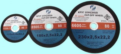 Круг отрезной армированный 115х2,0х22 (по металлу) 