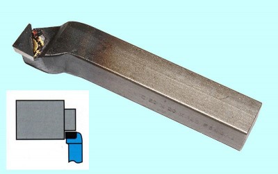 Резец подрезной отогнутый 20х20х125 р6м5к5 din 4977 