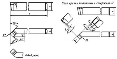 Резец проходной отогнутый 20х12х120 т5к10 (левый) (шт)