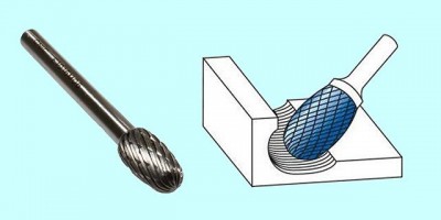 Борфреза овальная d10х16х6х60 r4 р6ам5 х-образн. насечка 