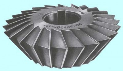 Фреза двухугловая несимметричная 63х12х22мм, 75°(60°+15°) р18 z=22 (шт)