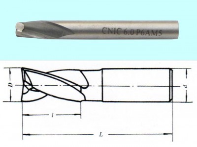 Фреза шпоночная d 4,0х 7х36 ц/х р6ам5 