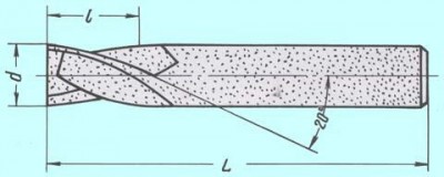 Фреза шпоночная d 2,0х 5х35 ц/х вк8 цельная (dхв.=3мм) (шт)