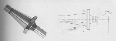 Оправка 7:24 -40 / в16 на внутренний конус сверлильного патрона (на расточ. и фрезер. станки), хв-к гост 25827 исп.1 (шт)