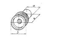 Гайка с накаткой d28x 25x d18 м6х1,0 (шт)