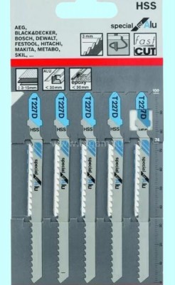 Пилка для электролобзиков по дереву t227d hcs (5шт. уп.) (упак)