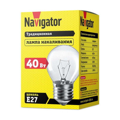 Декоративная лампа накаливания Navigator ДШ 94310