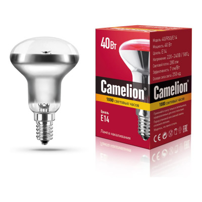 Лампа накаливания Camelion 40/R50/E14 MIC 8977