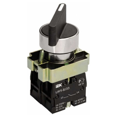 IEK Переключатель LAY5-BJ33 3 положения I-0-I дл ин ручка ИЭК BSW70-BJ-3-K02