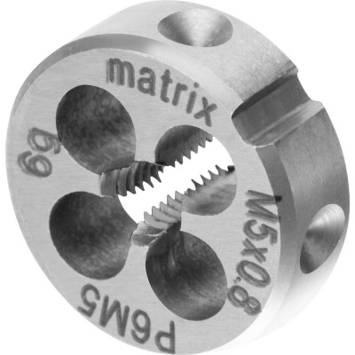 MATRIX Плашка М5x0,8 мм, Р6М5 // 77073