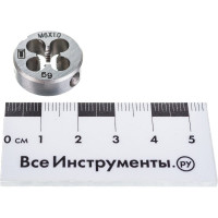 СИБРТЕХ Плашка М6x1,0 мм// 77017