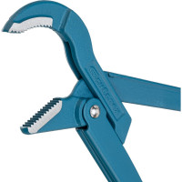 Трубный рычажный ключ 405 х 37 мм СИБРТЕХ с изогнутыми губками// 15740