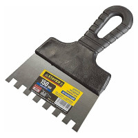 Нержавеющий зубчатый шпатель STAYER 150мм, зуб 10х10мм 1009-15-10