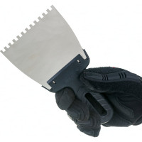 Нержавеющий зубчатый шпатель STAYER 100 мм 1009-10-04