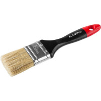 Плоская кисть STAYER Professional Universal светлая натуральная щетина, деревянная ручка, 50мм, 2" 0104-050