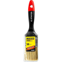 Плоская кисть STAYER Professional Universal светлая натуральная щетина, деревянная ручка, 50мм, 2" 0104-050