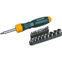 Реверсная рычажная отвертка KRAFTOOL BIT-LOCK 26151-H21