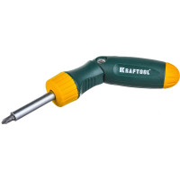 Реверсная рычажная отвертка KRAFTOOL BIT-LOCK 26151-H21