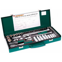 Набор стандартных и глубоких торцевых головок 1/4" и 3/8"DR 4-24 мм Jonnesway S04H3157S