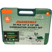 Набор торцевых головок 1/4"DR 4-14 мм и 1/2"DR 10-32 мм, 94 предмета, Jonnesway S04H52494S