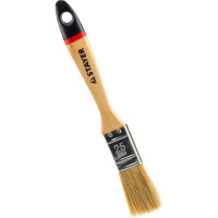 Плоская кисть STAYER UNIVERSAL-EURO светлая натуральная щетина, деревянная ручка, 25мм, 1" 0102-025