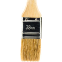 Плоская кисть STAYER UNIVERSAL-EURO светлая натуральная щетина, деревянная ручка, 38мм, 1,5" 0102-038
