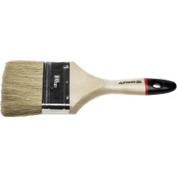 Плоская кисть STAYER UNIVERSAL-EURO светлая натуральная щетина, деревянная ручка, 100 мм, 4" 0102-100