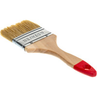 Плоская кисть STAYER UNIVERSAL светлая натуральная щетина, деревянная ручка, 75мм, 3" 0101-075