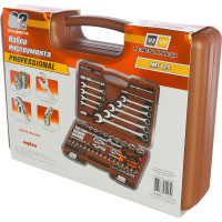 Универсальный набор инструмента Ombra OMT82S торцевые головки и аксессуары к ним, 82 предмета 55014 055014