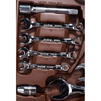 Универсальный набор инструмента Ombra OMT82S торцевые головки и аксессуары к ним, 82 предмета 55014 055014