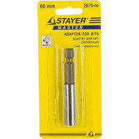 Адаптер магнитный комбинированный для бит 60 мм Мастер Stayer 2670-60