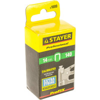 Скобы зеленые закаленные 1000 шт. для степлеров (14 мм; тип 140) "PROFI" STAYER 31610-14