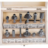 Набор фрез (12 шт; хвостовик 6 мм) по дереву STAYER 2992-H12