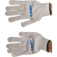 Перчатки хлопчатобумажные с защитой от скольжения (размер L-XL) "Эксперт-протектор" Зубр 11452-XL