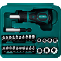 Реверсивная отвертка с насадками KRAFTOOL 25556-H43