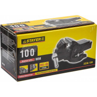 Слесарные тиски STAYER 100 мм 3256-100