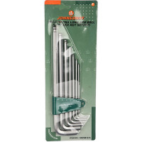 Комплект угловых шестиграников EXTRA LONG Jonnesway H06SM107S