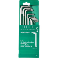 Комплект угловых ключей TORX Jonnesway H07M09S