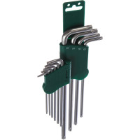 Комплект угловых ключей с центрированным штифтом EXTRA LONG TORX Jonnesway H08S110S