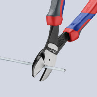 Бокорезы Knipex особо мощные, 200 мм, фосфатированные, 2-комп ручки KN-7402200