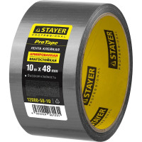 Лента клеящая серебристая (50 мм; 10 м) укрепленная тканью Stayer 12080-50-10