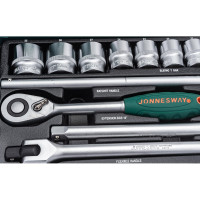 Набор торцевых головок 1/2"DR Jonnesway 10-32 мм S04H4524S